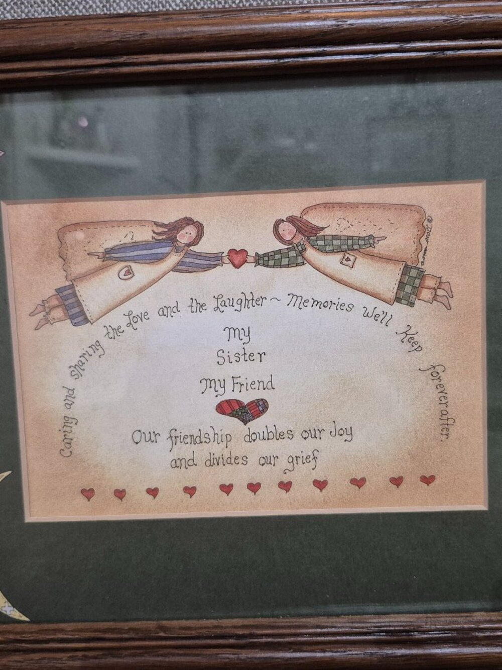 Sister framed saying